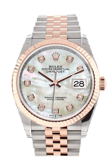 mother of pearl ladies rolex|Rolex datejust 36mm on wrist.